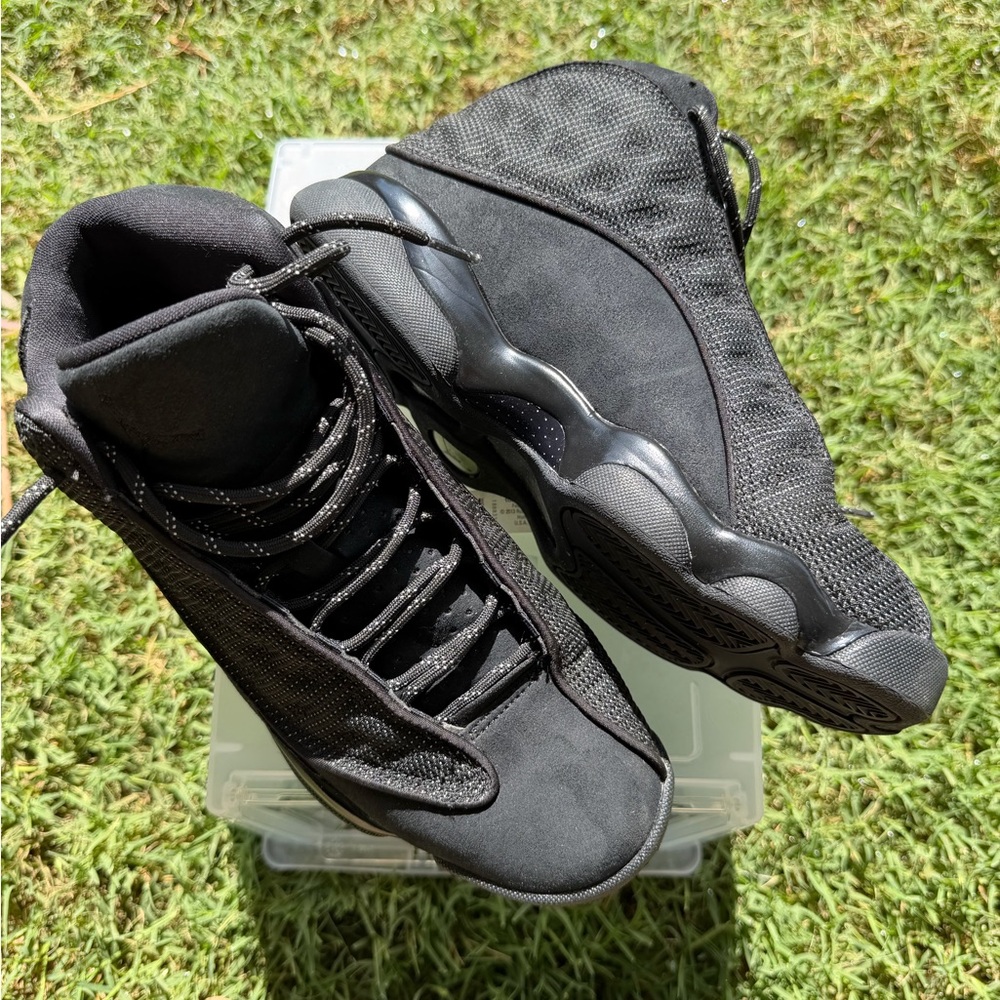 Jordan Men's All-Black High-Top Basketball Sneakers